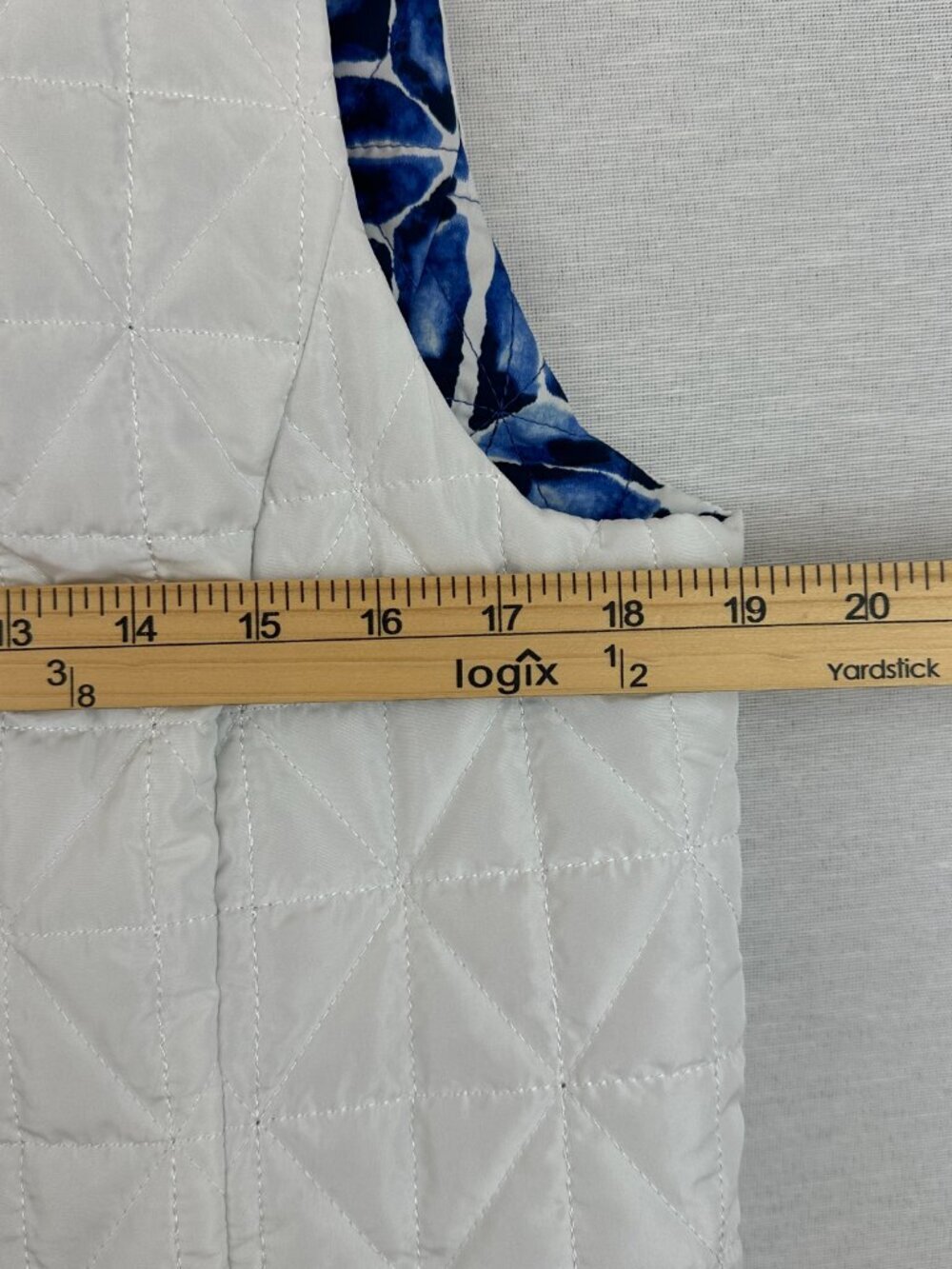 RUBY RD. WOMEN'S REVERSIBLE QIULTED PUFF VEST ONE SIDE w/ ZIPPER POCKET PM/SMALL - Picture 9 of 9